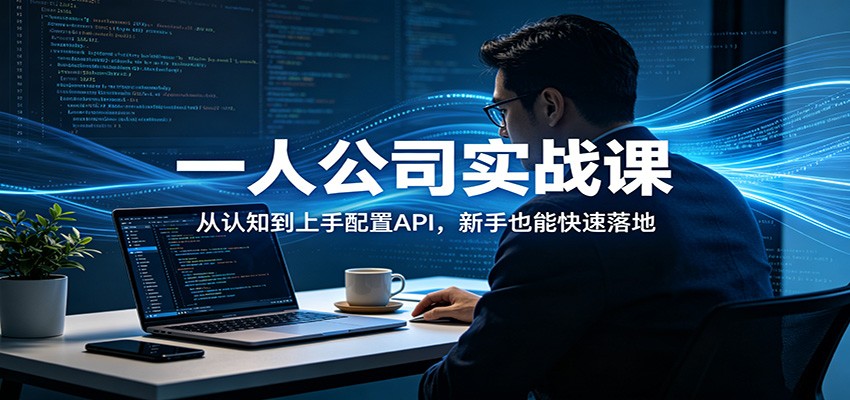 一人公司实战课：从认知到上手配置API，新手也能快速落地-泡泡网赚