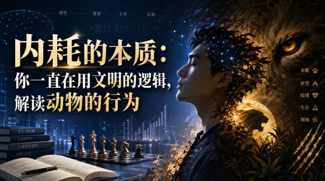 付费文章：内耗的本质：你一直在用文明的逻辑，解读动物的行为-泡泡网赚