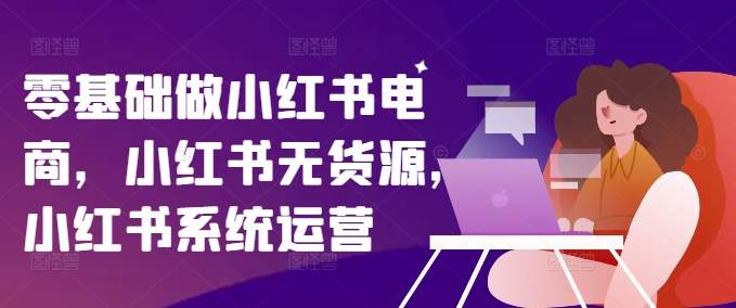 零基础做小红书电商，小红书无货源，小红书系统运营-泡泡网赚