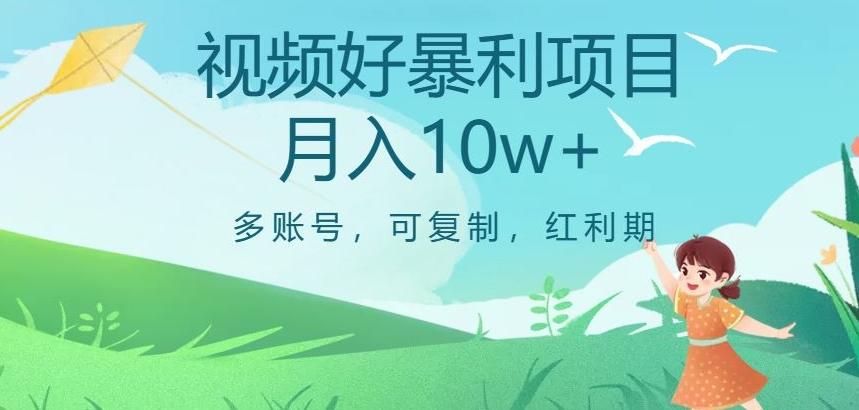 视频号暴利项目，多账号，可复制，红利期，月入10w+【揭秘】-泡泡网赚