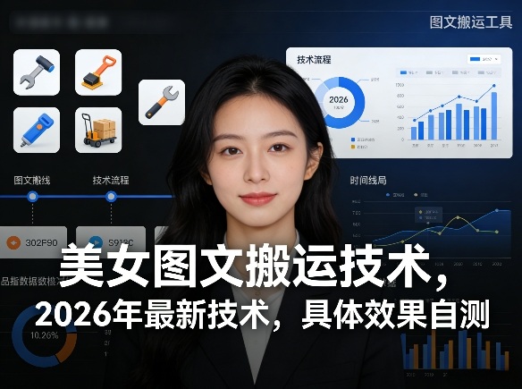 美女图文搬运技术，2026年最新技术，具体效果自测-泡泡网赚