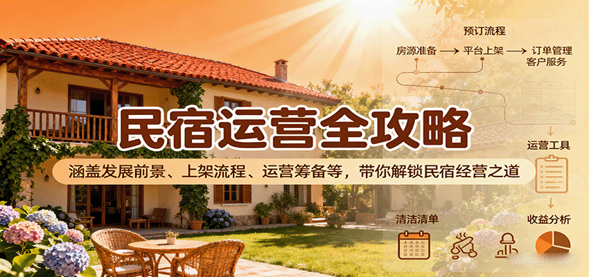 民宿运营全攻略：涵盖发展前景、上架流程、运营筹备等，带你解锁民宿经营之道-泡泡网赚