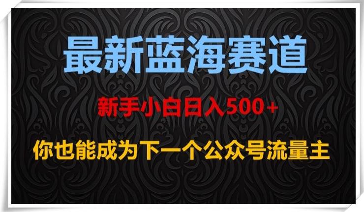 最新蓝海赛道，新手小白日入500+，你也能成为下一个公众号流量主【揭秘】-泡泡网赚