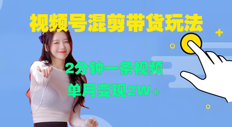 视频号混剪玩法，2分钟一条视频，单月变现2W+【揭秘】-泡泡网赚