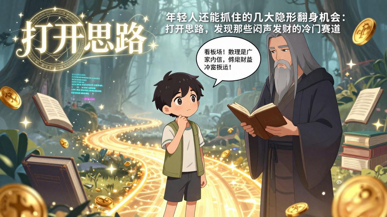 付费文1+2：年轻人还能抓住的几大隐形翻身机会：打开思路，发现那些闷声发财的冷门赛道-泡泡网赚