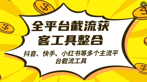 全平台截流获客工县整合全自动引流，日引2000+精准客户【揭秘】-泡泡网赚