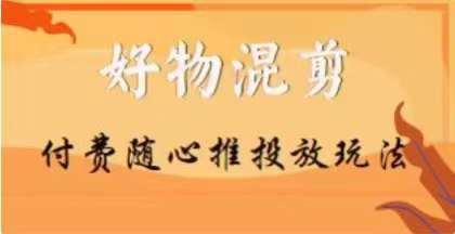 【万三】好物混剪付费随心推投放玩法，随心投放小课抖音教程-泡泡网赚