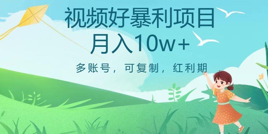 外边收费699项目，视频号暴利项目，多账号可复制，红利期-泡泡网赚