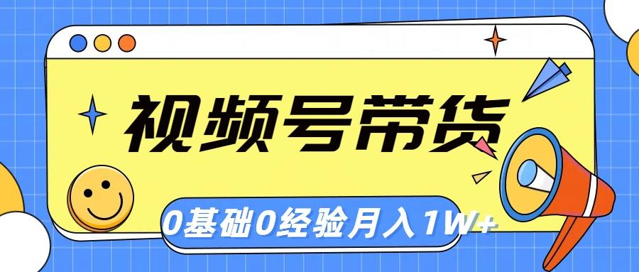 视频号轻创业带货，零基础，零经验，月入1w+-泡泡网赚