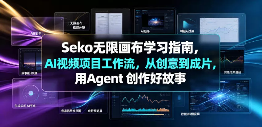Seko无限画布学习指南，AI视频项目工作流，从创意到成片，用Agent 创作好故事-泡泡网赚