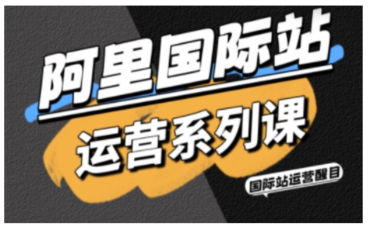 阿里国际站运营系列课，涵盖精准引流、直通车与全站推实战SOP，搭配AI效率工具包与高阶增长玩法-泡泡网赚