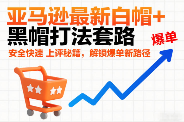 亚马逊最新白帽+黑帽打法套路，安全快速上评秘籍，解锁爆单新路径-泡泡网赚