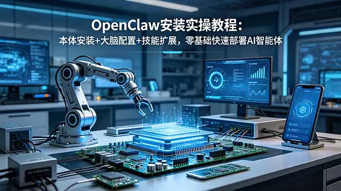 OpenClaw安装实操教程：本体安装+大脑配置+技能扩展，零基础快速部署AI智能体-泡泡网赚