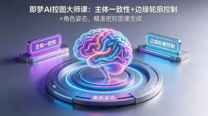 即梦AI控图大师课：主体一致性+边缘轮廓控制+角色姿态，精准把控图像生成-泡泡网赚