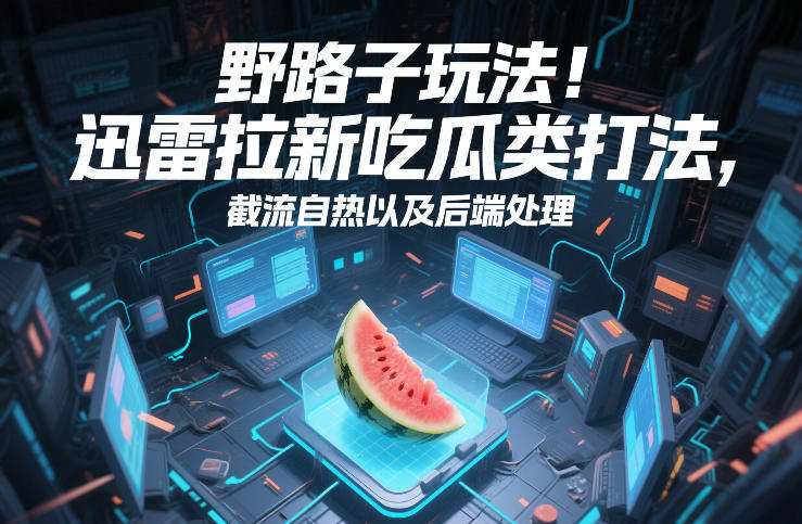 野路子玩法！迅雷拉新吃瓜类打法，截流自热以及后端处理-泡泡网赚