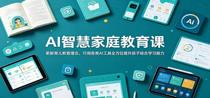 AI智慧家庭教育课：更新育儿教育理念，巧用各类AI工具全方位提升孩子综合学习能力-泡泡网赚