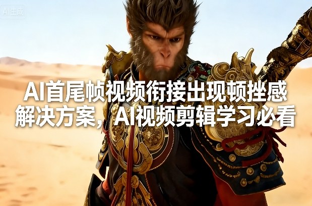 AI首尾帧视频衔接出现顿挫感解决方案，AI视频剪辑学习必看-泡泡网赚