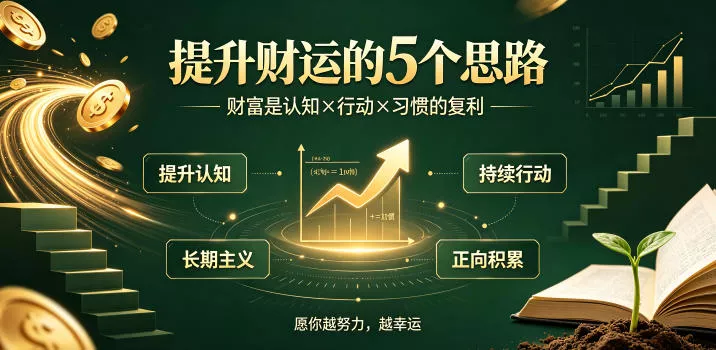 付费文章：提升财运的5个思路——财富是认知x行动x习惯的复利，愿你越努力，越幸运-泡泡网赚
