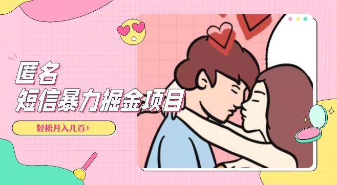 全网首发，揭秘超冷门匿名短信项目，通过信息差日入几百+【揭秘】-泡泡网赚