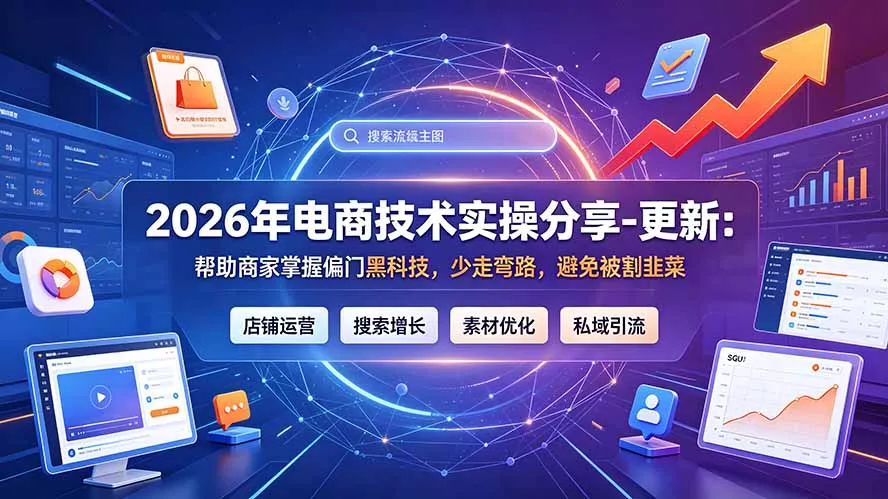2026年电商技术实操分享-更新7月：帮助商家掌握偏门黑科技，少走弯路，避免被割韭菜-泡泡网赚