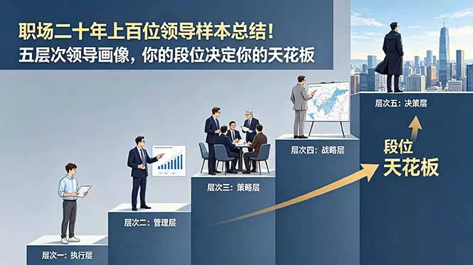 付费文章：职场二十年上百位领导样本总结！五层次领导画像，你的段位决定你的天花板-泡泡网赚