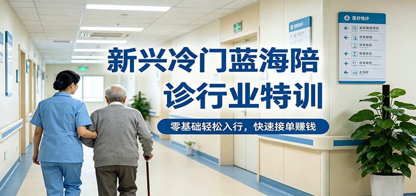 新兴冷门蓝海陪诊行业特训，零基础轻松入行，快速接单赚钱-泡泡网赚