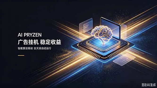 AI Pryzen 广告挂机｜24小时自动跑，日入300-500，新手零门槛-泡泡网赚