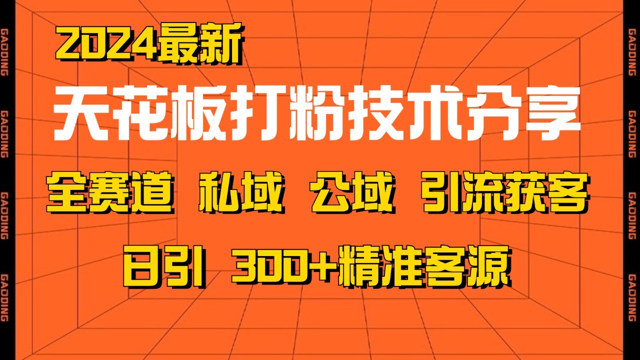 天花板打粉技术分享，野路子玩法 曝光玩法免费矩阵自热技术日引2000+精准客户-泡泡网赚