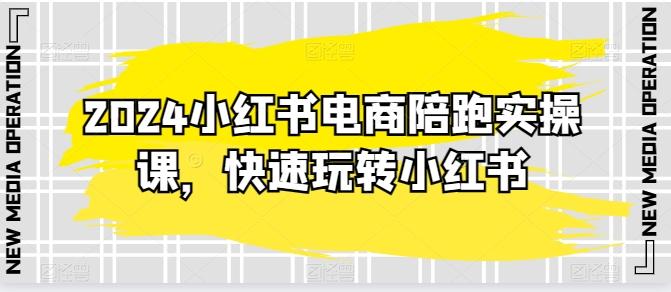 2024小红书电商陪跑实操课，快速玩转小红书，超过20节精细化课程-泡泡网赚