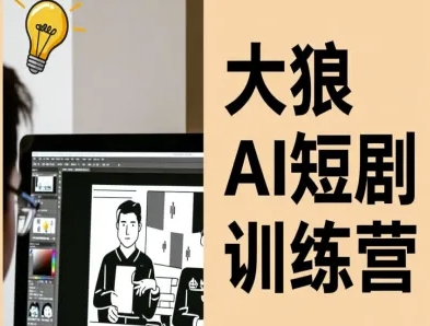 大狼AI短剧训练营-短剧课程(更新中)-泡泡网赚