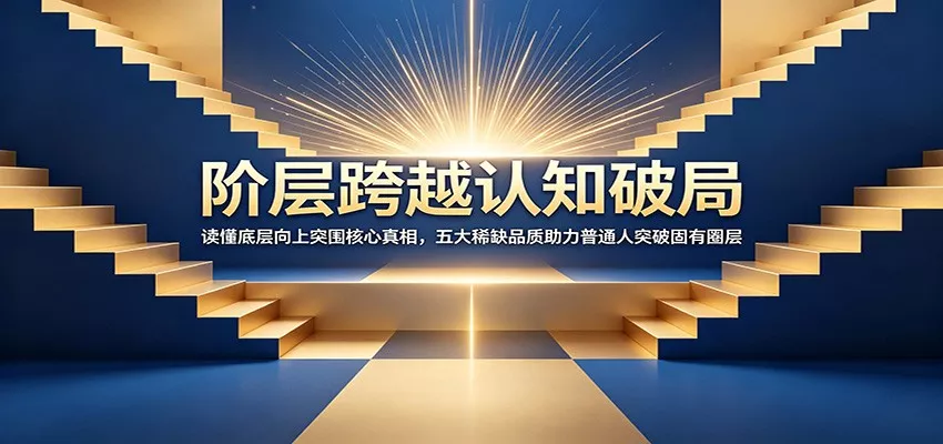 阶层跨越认知破局：读懂底层向上突围核心真相，五大稀缺品质助力普通人突破固有圈层-泡泡网赚