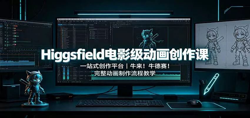 Higgsfield电影级动画创作课：一站式创作平台，牛来！牛德赛！完整动画制作流程教学-泡泡网赚