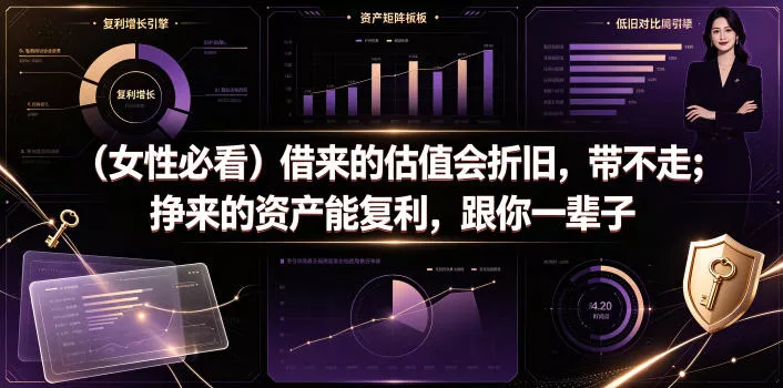 付费文章：(女性必看)借来的估值会折旧，带不走；挣来的资产能复利，跟你一辈子-泡泡网赚