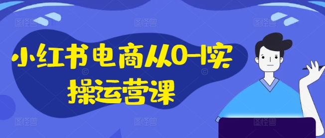 小红书电商从0-1实操运营课，小红书手机实操小红书/IP和私域课/小红书电商电脑实操板块等-泡泡网赚