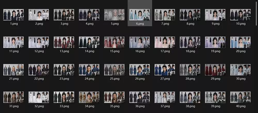 200个仙侠玄幻仿真人素材◆10男主×10女主×180配角，4K资料卡+AI生图提示词，漫剧必备-泡泡网赚