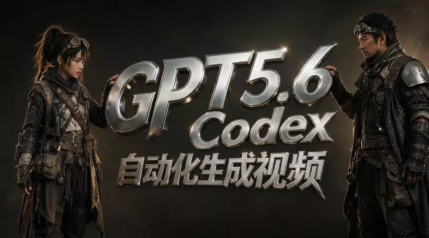GPT5.6+Codex自动化视频生成:提示词设计×角色设定×封面海报×工作流思路,高效产出AI视频 GPT5.6+Codex自动化视频生成:提示词设计×角色设定×封面海报×工作流思路,高效产出AI视频