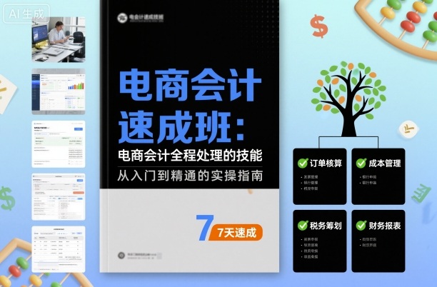 电商会计速成班，电商会计全程处理的技能-泡泡网赚
