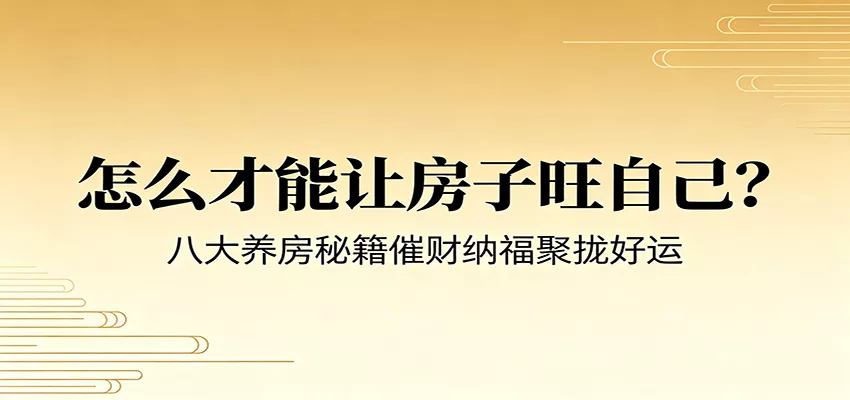 付费文章《怎么才能让房子旺自己？》八大养房秘籍催财纳福聚拢好运-泡泡网赚