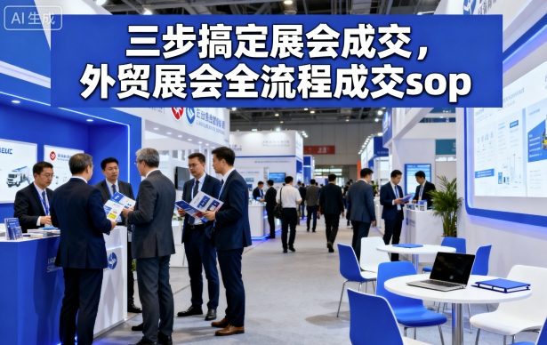 三步搞定展会成交，外贸展会全流程成交sop-泡泡网赚