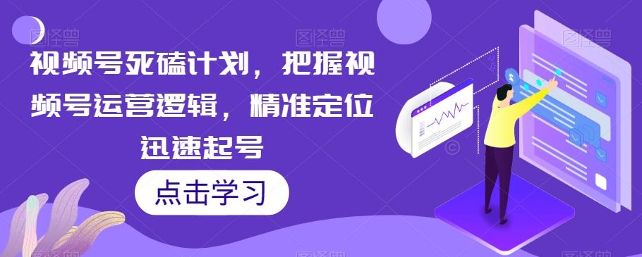 视频号死磕计划，把握视频号运营逻辑，精准定位迅速起号-泡泡网赚