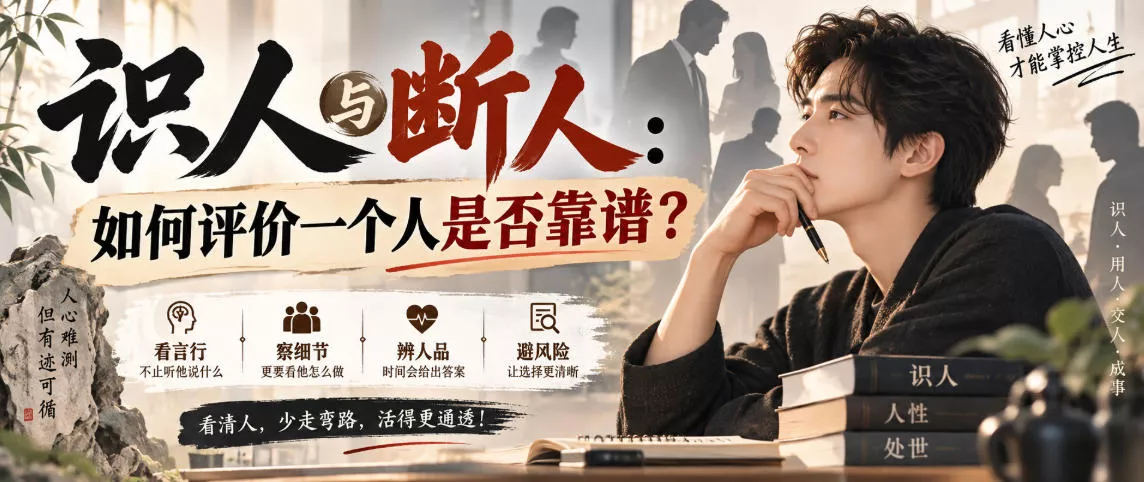 付费文章：识人与断人：如何评价一个人是否靠谱？-泡泡网赚