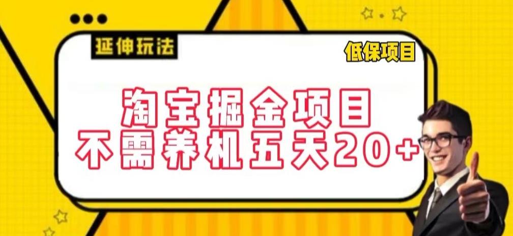 淘宝掘金项目，不需养机，五天20+，每天只需要花三四个小时【揭秘】-泡泡网赚
