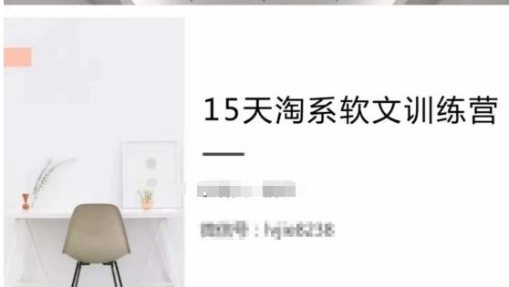 15天淘系软文训练营，跟年入50万的淘系软文导师，学习月收过万的淘系软文-泡泡网赚