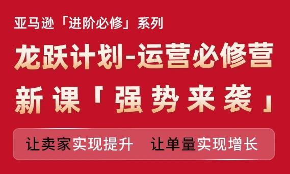 亚马逊进阶必修系列，龙跃计划-运营必修营新课，让卖家实现提升 让单量实现增长-泡泡网赚