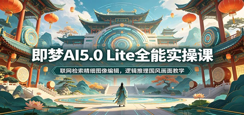 即梦AI5.0 Lite全能实操课：联网检索精细图像编辑，逻辑推理国风画面教学-泡泡网赚
