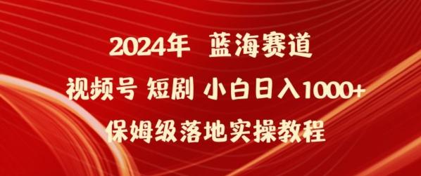 2024年视频号短剧新玩法小白日入1000+保姆级落地实操教程【揭秘】-泡泡网赚