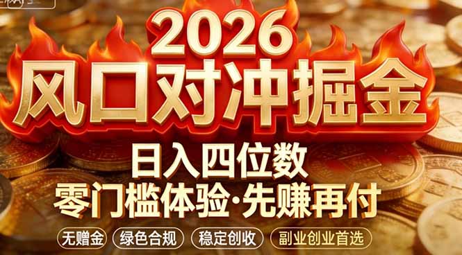 2026美金对冲套利，无赠金对冲策略保驾护航，低门槛易上手实操。单人单日收益2000+-泡泡网赚