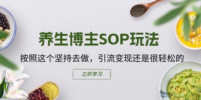 养生博主SOP玩法，按照这个坚持去做，引流变现还是很轻松的-泡泡网赚