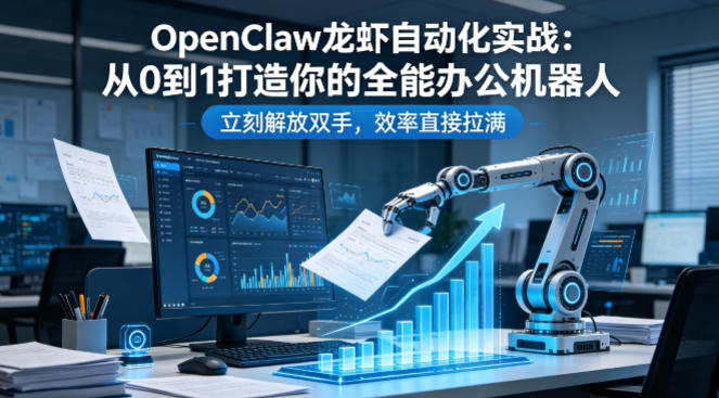 OpenClaw龙虾自动化实战：从0到1打造你的全能办公机器人，立刻解放双手，效率直接拉满-泡泡网赚