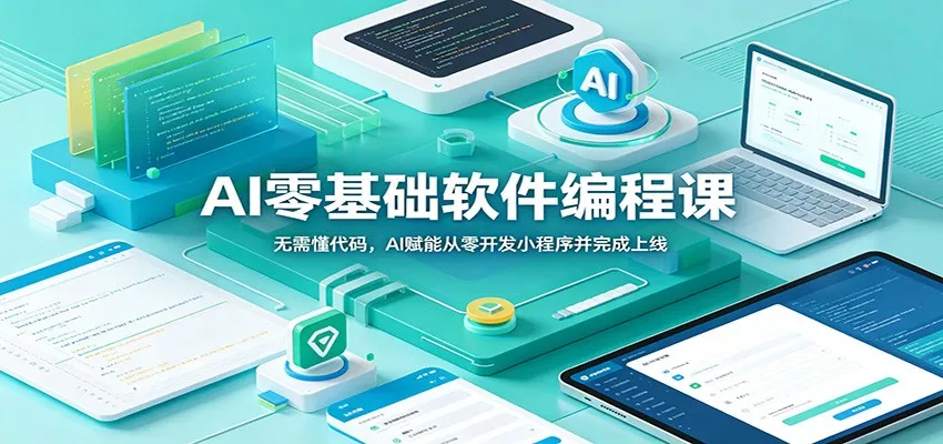 AI零基础软件编程课：无需懂代码，AI赋能从零开发小程序并完成上线-泡泡网赚
